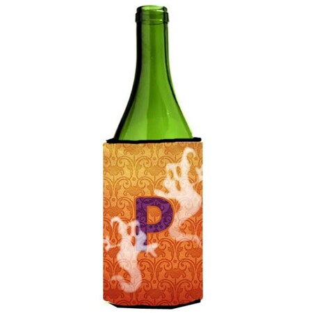 Carolines Treasures Halloween Ghosts Monogram Initial Letter P Wine Bottle Hugger CJ1040-PLITERK